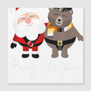 Beary Weihnachtsgeschenk Männer Santa Gay Bear X Magnetkarte