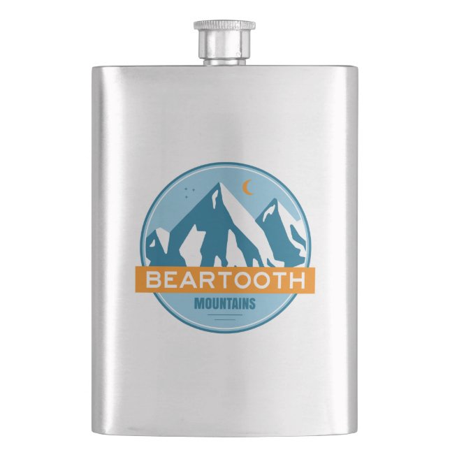 Bearzahngebirge Montana Wyoming Flachmann (Vorderseite)