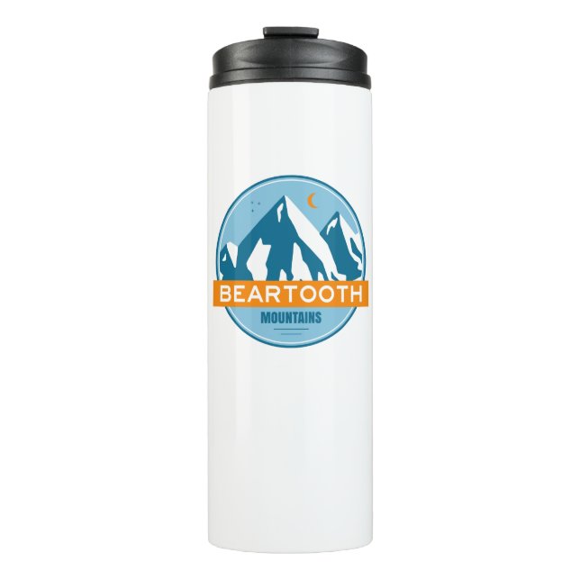 Bearzahngebirge Montana Wyoming Thermosbecher (Vorderseite)