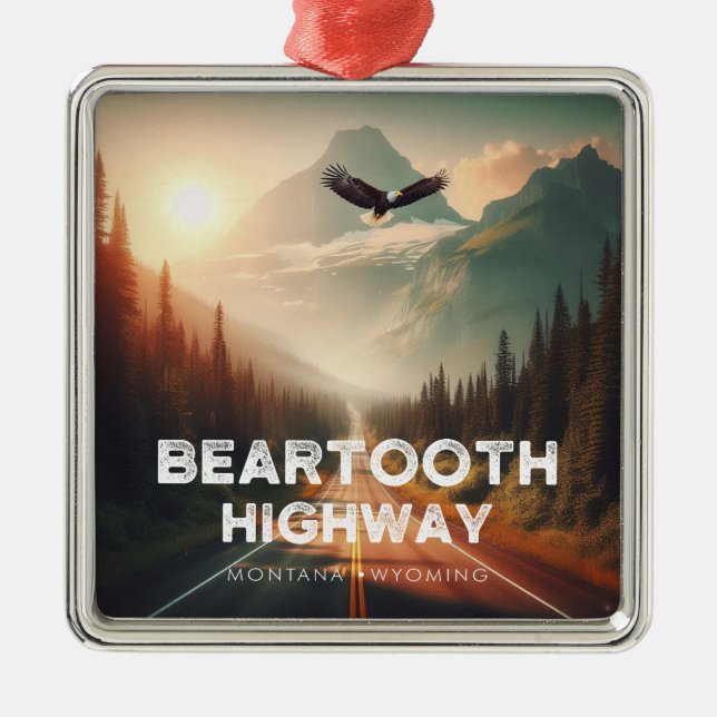 Bearzahnweg Montana Ornament Aus Metall (Vorne)