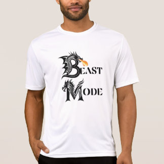 BEAST MODE Herren Sport-tek mit feuerspeiendem Dra T-Shirt