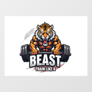 Beast-Modus aktiviert – Fitness-Workout-T-Shirt-De Fensteraufkleber