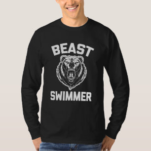 Beast Swimmingpool Funny Sprichwort Sarcastic Swim T-Shirt