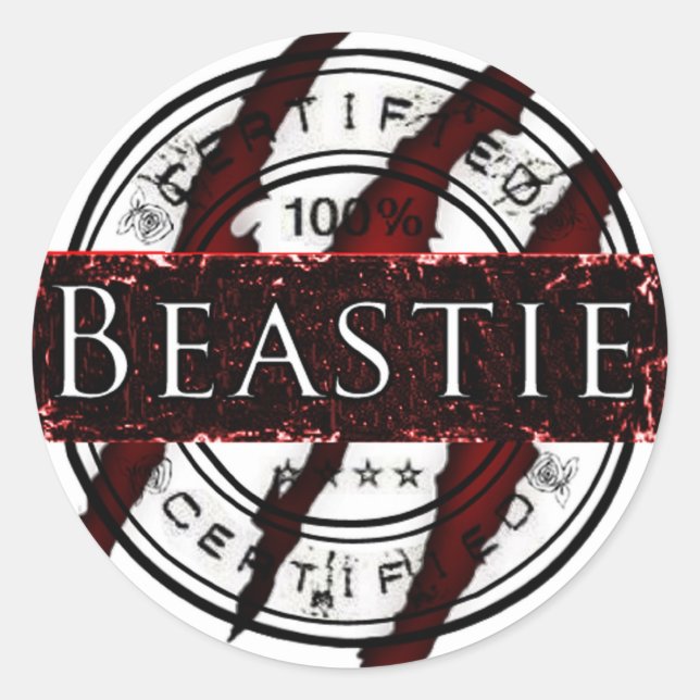 Beastie-Aufkleber Runder Aufkleber (Vorderseite)