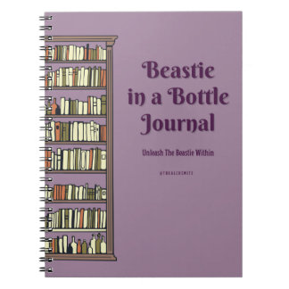 Beastie in einer Flasche Notizblock