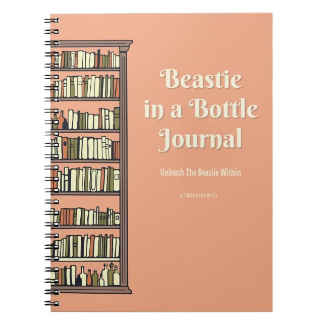 Beastie in einer Flasche Notizblock (Vorderseite)