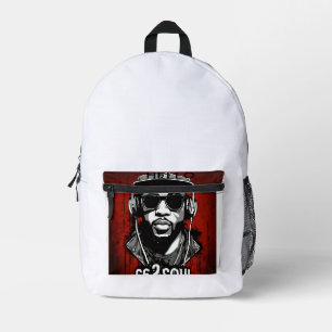 "Beat Drop Backpack" DJ-Tasche Bedruckter Rucksack