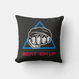Beat Em Up Fighter Martial Arts Gaming Design Kissen