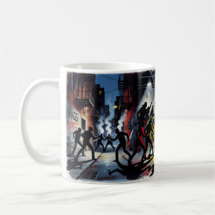 Beat It — Glühender Straßenkampf Stadt Nacht Tasse
