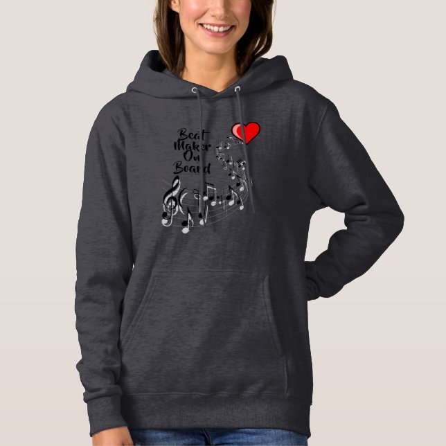 Beat Maker an Bord Hoodie (Vorderseite)