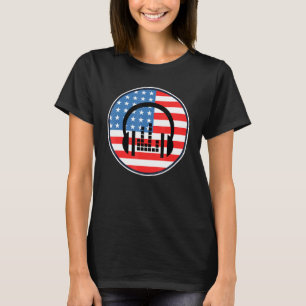 Beat Maker Music Producer Patriotic US Flag 4. T-Shirt