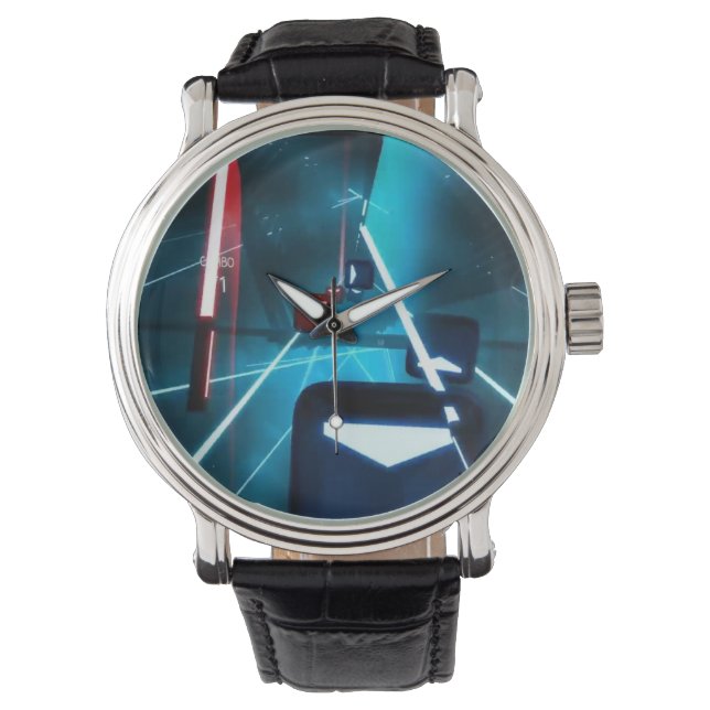 Beat Saber Watch Armbanduhr (Vorderseite)