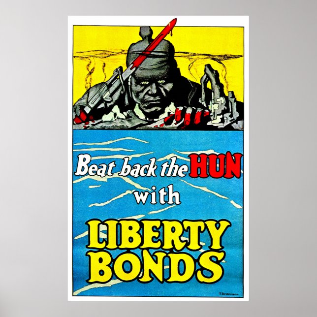 Beat the Huns - Print Poster (Vorne)