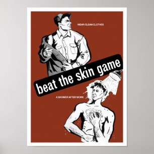 Beat The Skin Game — Affiche Santé