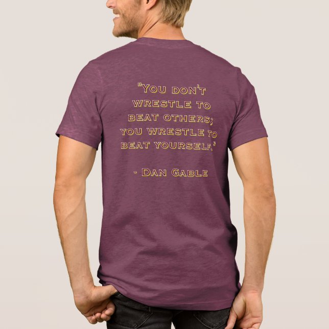 "Beat Yourself" Tri-Blend Shirt (Rückseite)