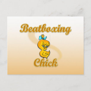 Beatboxing Chick Postkarte