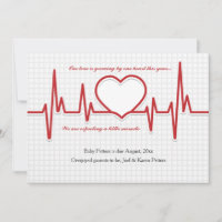 Beating Heart Photo Faire-part de grossesse