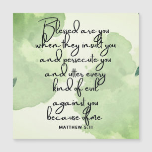 Béatitudes 10 Jours Écriture Verse 5:11 Magnet