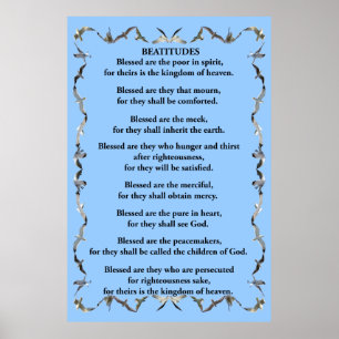 Beatitudes in der Fliegen-Seemöwe-Grenze Poster