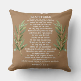 Beatitudes & Olivenzweige Matthew 5:3-11 Kissen