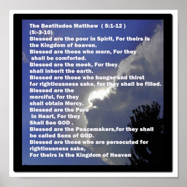 Beatitudes Poster (Vorne)