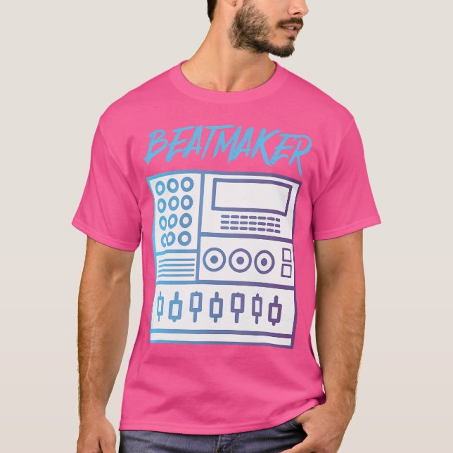 Beatmaker Trommelmaschine Bass Lover Dj Musiker T-Shirt (Vorderseite)