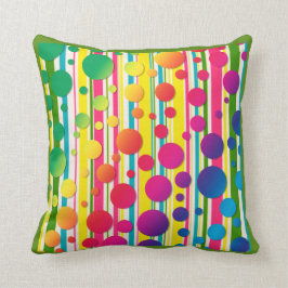 [Beatnik-Blasen] Retro-Polka-Dot gestrichen Grün Kissen