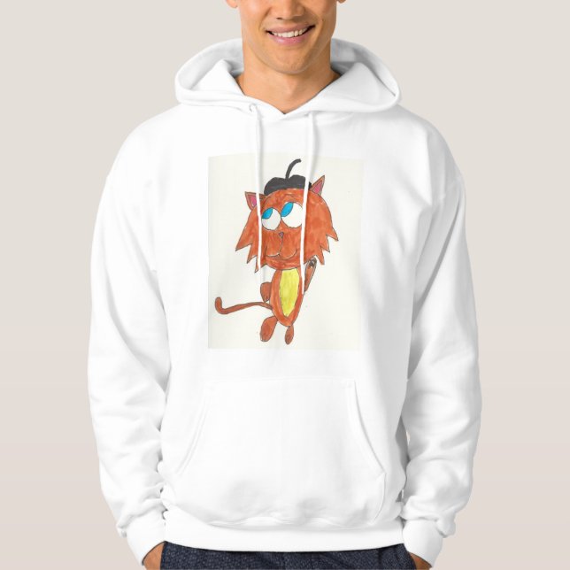 Beatnik Kitten Hoodie (Vorderseite)