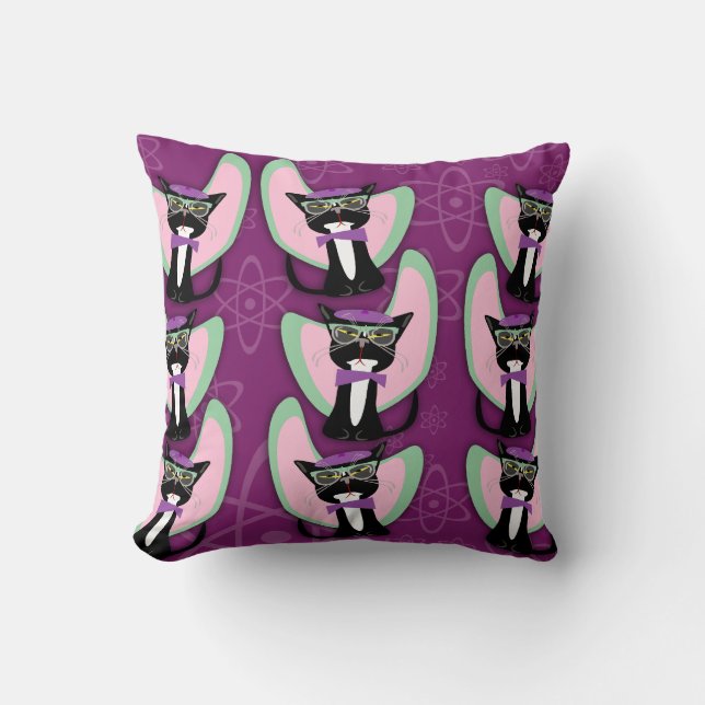 Beatnik Kittys Kissen (Vorderseite)