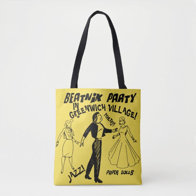 Beatnik Party in Greenwich Village Paper Dolls Tasche (Vorderseite)