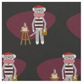 Beatnik Sock Monkey Stoff