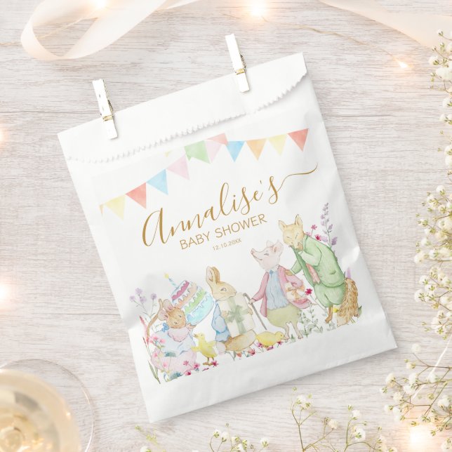 Beatrix Peter die Rabbit Woodland Baby Dusche Geschenktütchen (Ausgeschnitten)
