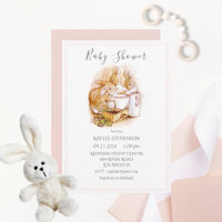 Beatrix Potter Baby Girl Dusche Einladung