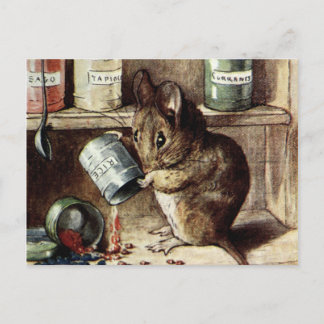 Beatrix Potter Bad Mice Spilling Rice Postkarte