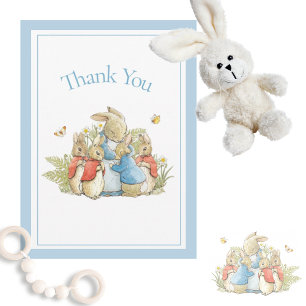 Beatrix Potter Blue Baby Boy Girl Dusche Vielen Da Dankeskarte