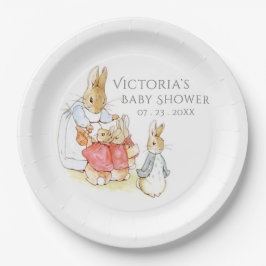 Beatrix Potter Bunny Rabbit Babydusche Pappteller