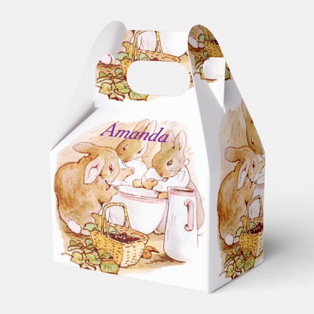Beatrix Potter, Custom Birthday, Ostergeschenk Geschenkschachtel (Vorderseite)