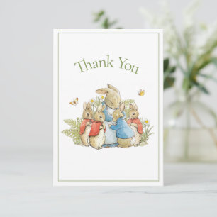Beatrix Potter Green Baby Boy Girl Dusche Dankeskarte