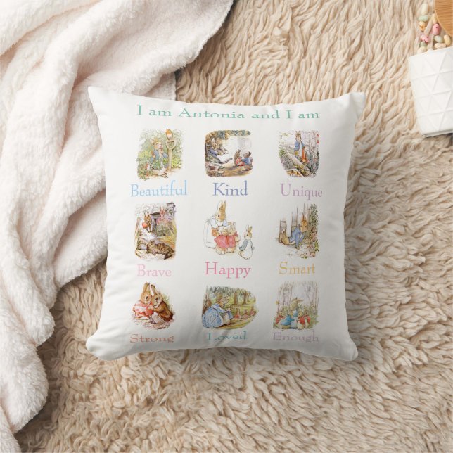 Beatrix Potter Kinder Affirmation Individuelle Nam Kissen (Decke)