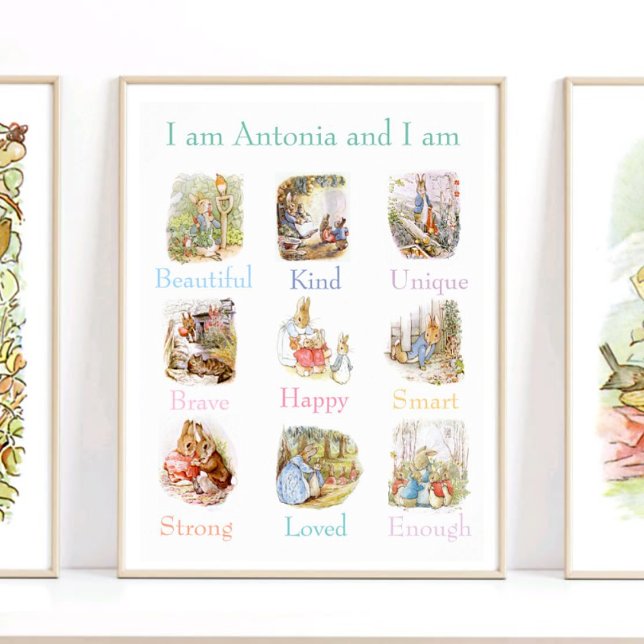 Beatrix Potter Kinder Affirmation Individuelle Nam Poster (Von Creator hochgeladen)