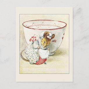 Beatrix Potter, Lady Mouse, Teacup Postkarte