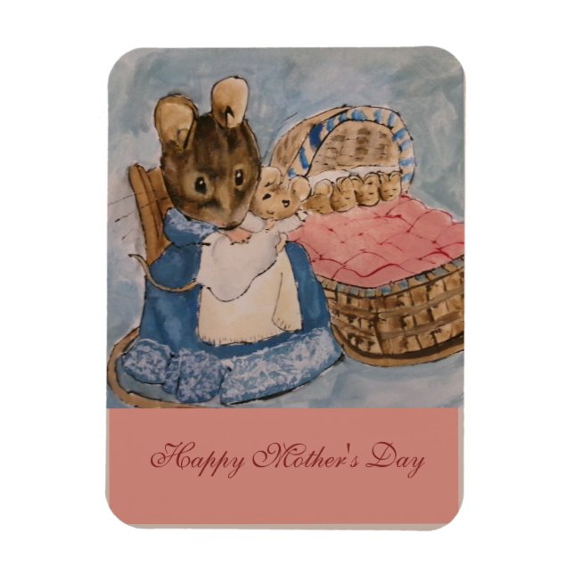 Beatrix Potter Muttertag  Magnet (Vertikal)