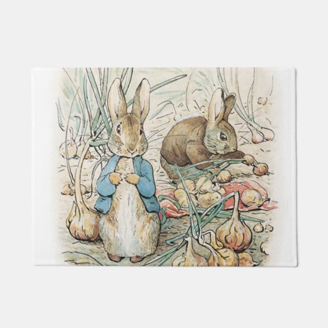 Beatrix Potter Peter Rabbit und Benjamin Bunny Fußmatte (Vorderseite)