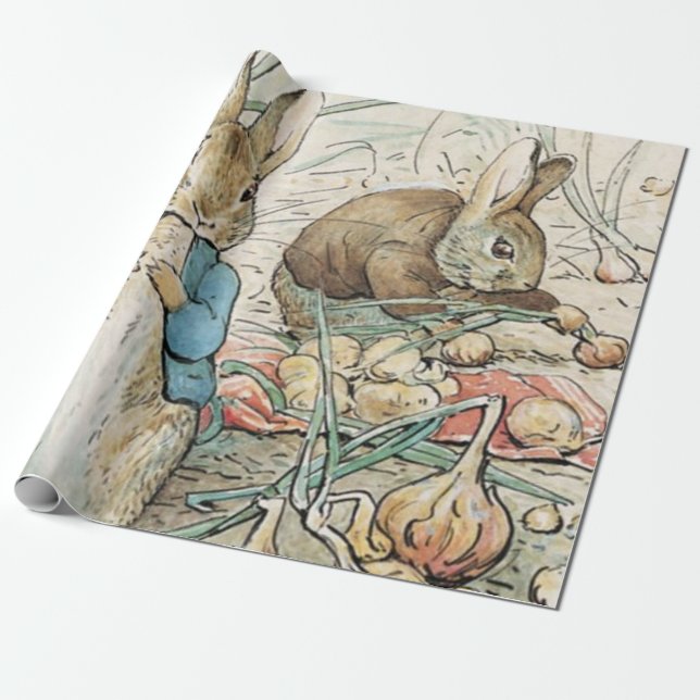 Beatrix Potter Peter Rabbit und Benjamin Bunny Geschenkpapier (Ungerollt)