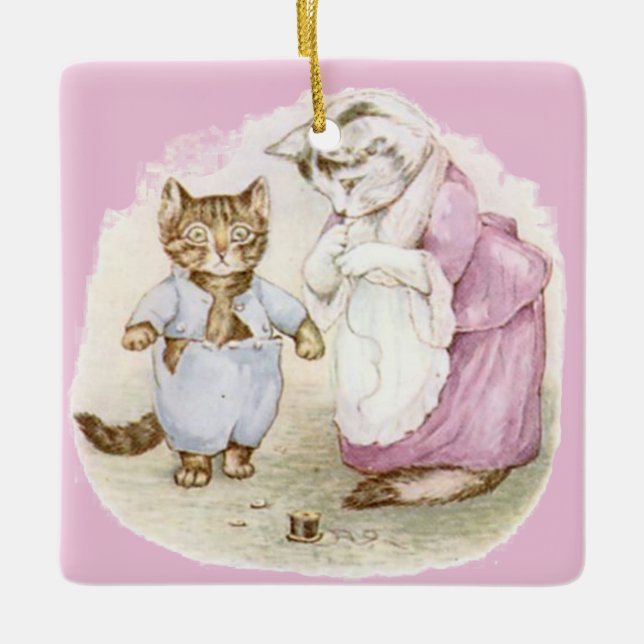Beatrix Potter Tom Kitten Jemima Puddle Duck Keramikornament (Vorderseite)