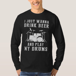 Beats & Brews: Bier, Trommeln und Non-Stopp-Spaß w T-Shirt