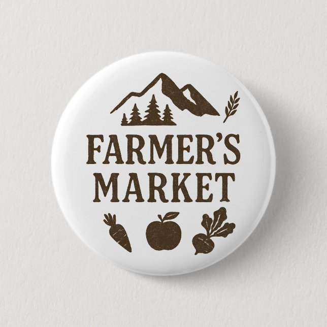 Beats Carrot Apple Bauern Market Button (Vorderseite)