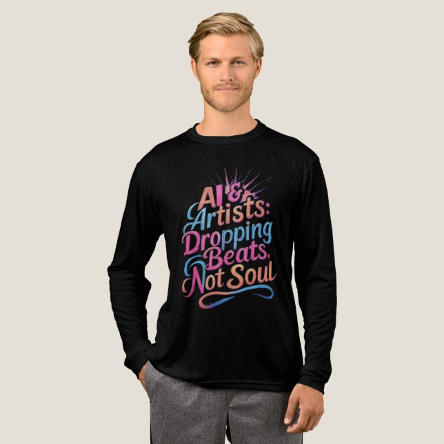 Beats fallen lassen Tri-Blend shirt (Volle Vorderseite)