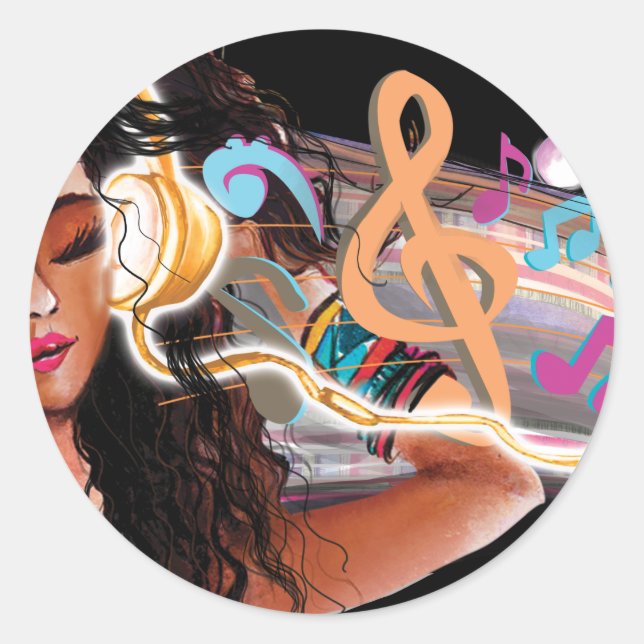 Beats Runder Aufkleber (Vorderseite)