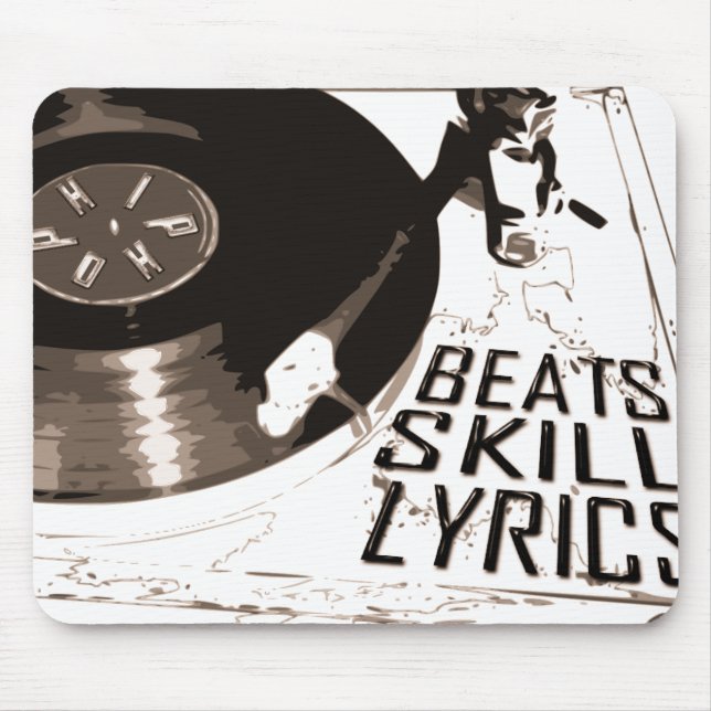 BEATS SKILL TEXTE RECORD PLAYER MOUSEPAD (Vorne)